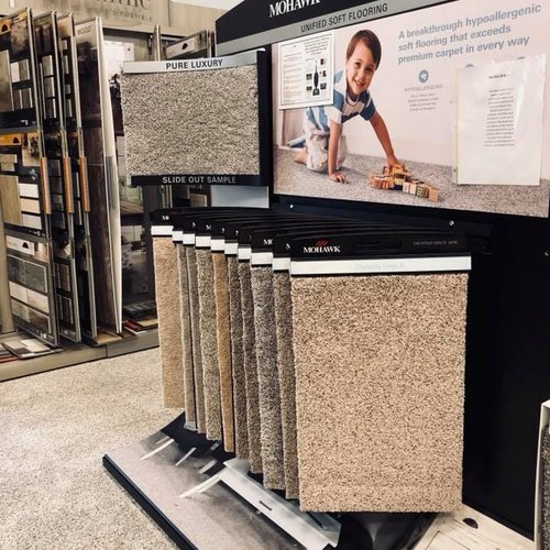 Carpet samples from Hicks & Sons Floor Coverings showroom showroom near Plainfield, IN